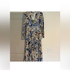 FARM Rio Multicolor Bird Print Maxi Dress